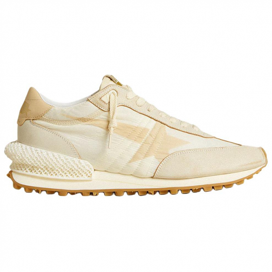 Golden Goose Marathon Low Top Casual Shoes Men's Beige