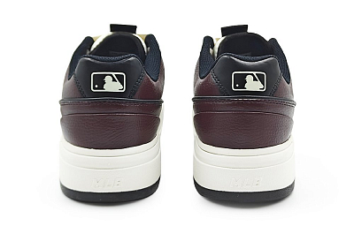 MLB Chunky Liner Abrasion Resistant Low Top Skateboard Shoes Unisex Burgundy