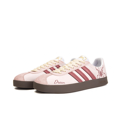 Adidas Neo VL Court 2.0 Anti-Slip Wear-Resistant Low-Top Skateboard Shoes Unisex Pink