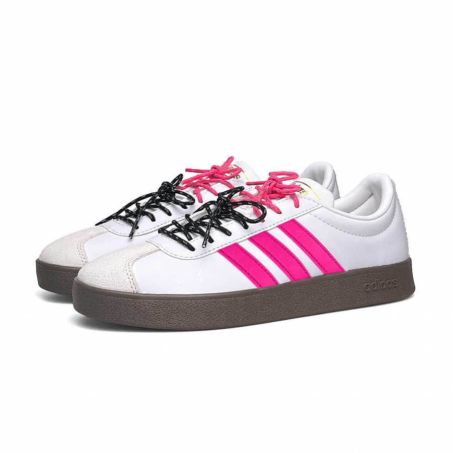 Adidas Neo VL Court 2.0 WAO Anti Slip Wear Resistant Low Top Skateboard Shoes Unisex White Pink купить в интернет-магазине Yoocart с быстрой доставкой по России.