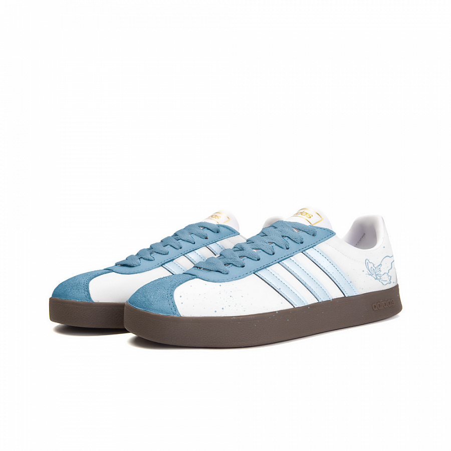 Adidas Neo VL Court 2.0 Blank Emotional Poetry Doodle Anti Slip Wear Resistant Low Top Skateboard Shoes Unisex Blue купить в интернет-магазине Yoocart с быстрой доставкой по России.