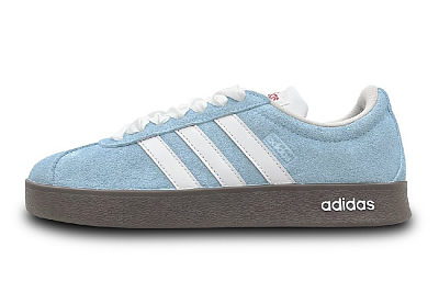 Adidas Neo VL Court Lifestyle Abrasion Resistant Slip Resistant Low Top Skateboard Shoes Unisex Light Blue
