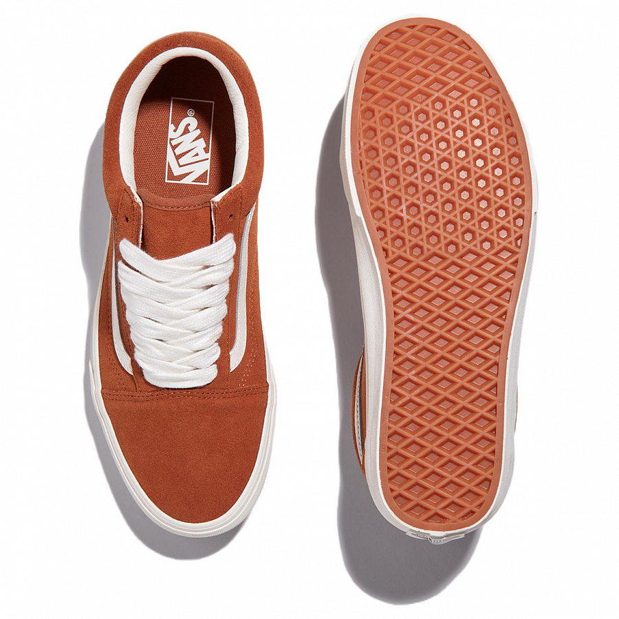 Vans Old Skool Anti Slip Wear Resistant Low Top Skateboard Shoes Unisex Brown купить в интернет-магазине Yoocart с быстрой доставкой по России.