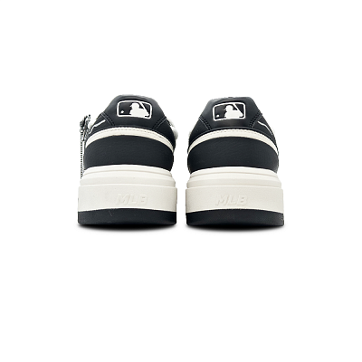 MLB Chunky Liner Slip-Resistant Cushioning Abrasion-Resistant Low-Top Skateboard Shoes Unisex Black