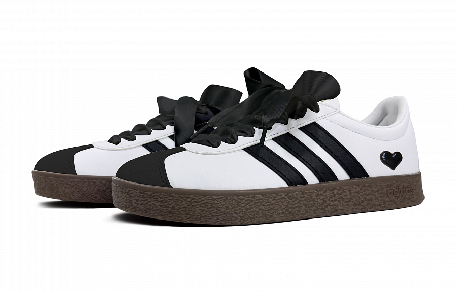 Adidas Neo VL Court 2.0 Anti-Slip Wear-Resistant Low-Top Skateboard Shoes Unisex Black White купить в интернет-магазине Yoocart с быстрой доставкой по России.