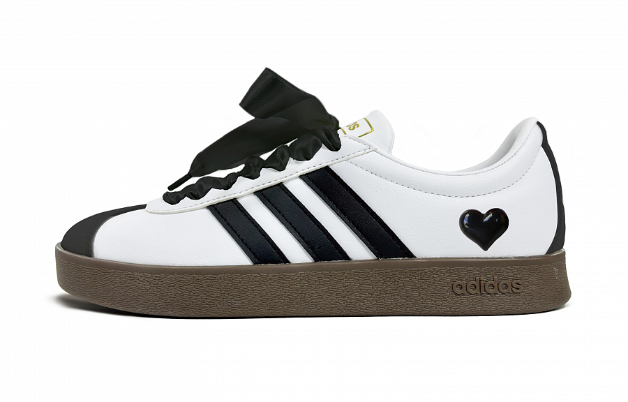 Adidas Neo VL Court 2.0 Anti-Slip Wear-Resistant Low-Top Skateboard Shoes Unisex Black White купить в интернет-магазине Yoocart с быстрой доставкой по России.