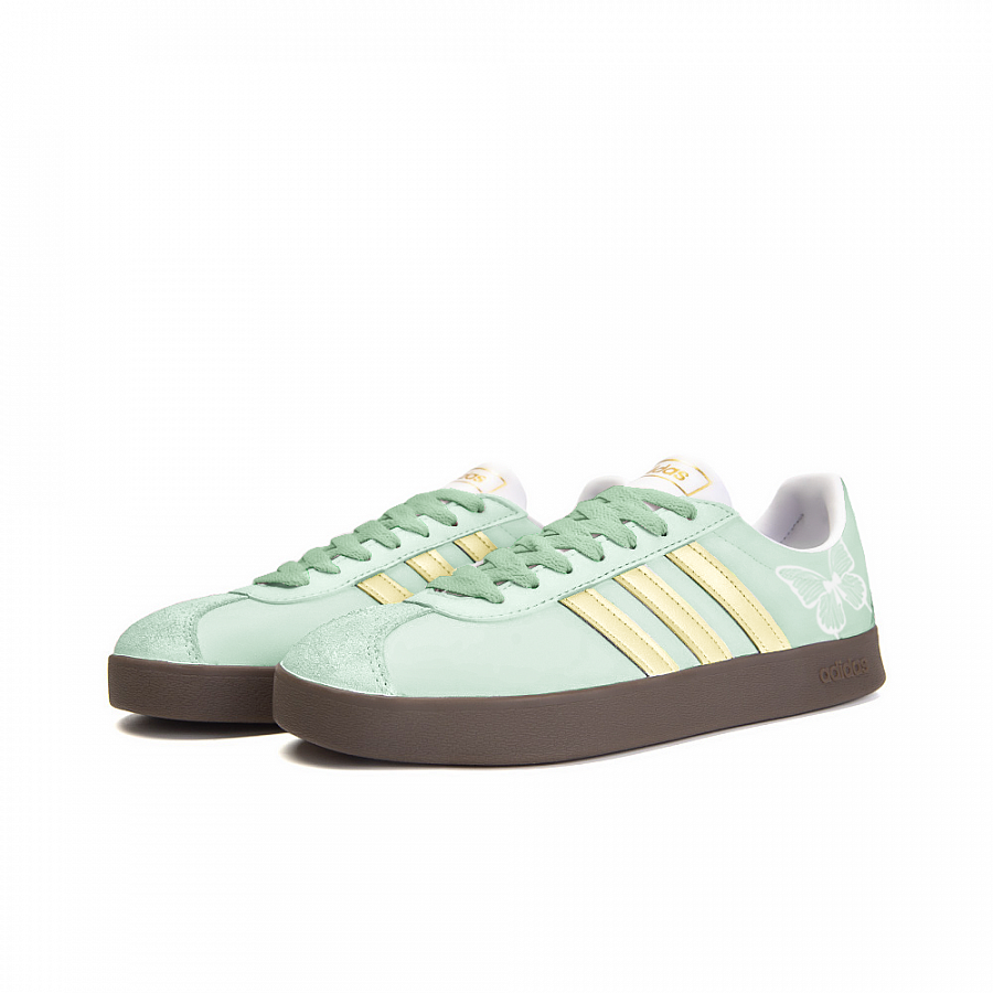 Adidas Neo VL Court 2.0 Anti-Slip Wear-Resistant Low-Top Skateboard Shoes Unisex Green Yellow купить в интернет-магазине Yoocart с быстрой доставкой по России.