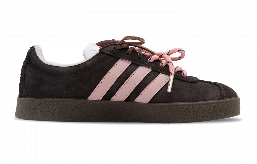 Adidas Neo VL Court Lifestyle Cranberry Anti Slip Wear Resistant Low Top Skateboard Shoes Women's Brown Pink купить в интернет-магазине Yoocart с быстрой доставкой по России.