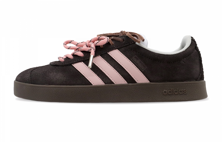Adidas Neo VL Court Lifestyle Cranberry Anti Slip Wear Resistant Low Top Skateboard Shoes Women's Brown Pink купить в интернет-магазине Yoocart с быстрой доставкой по России.