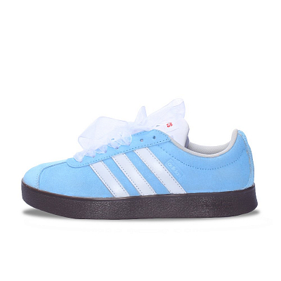 Adidas Neo VL Court Lifestyle Slip Resistant Cushioning Abrasion Resistant Low Top Skateboard Shoes Unisex Blue White