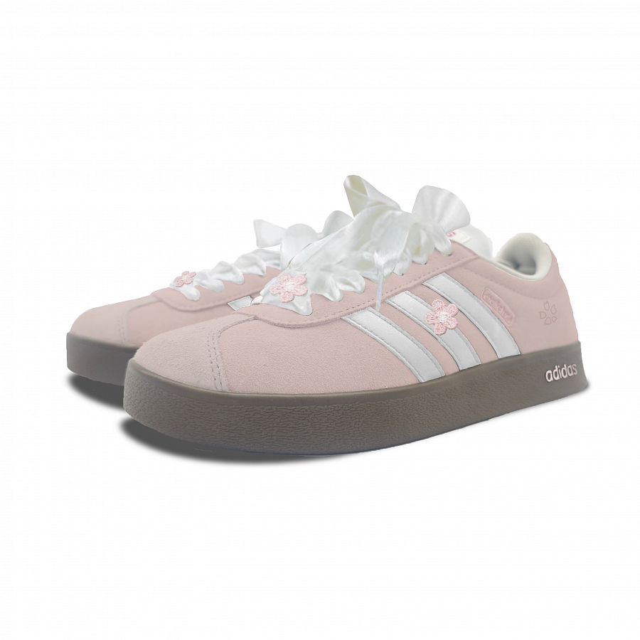 Adidas Neo VL Court Lifestyle Enchanted By Flowers Slip Resistant Low Top Skateboard Shoes Unisex Pink Blue купить в интернет-магазине Yoocart с быстрой доставкой по России.