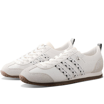Adidas Neo VS JOG 2.0 Abrasion Resistant Low Top Casual Shoes Unisex Ecru