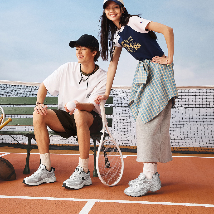 Champion Low Top Running Shoes Unisex Silver White/Daya Gray купить в интернет-магазине Yoocart с быстрой доставкой по России.
