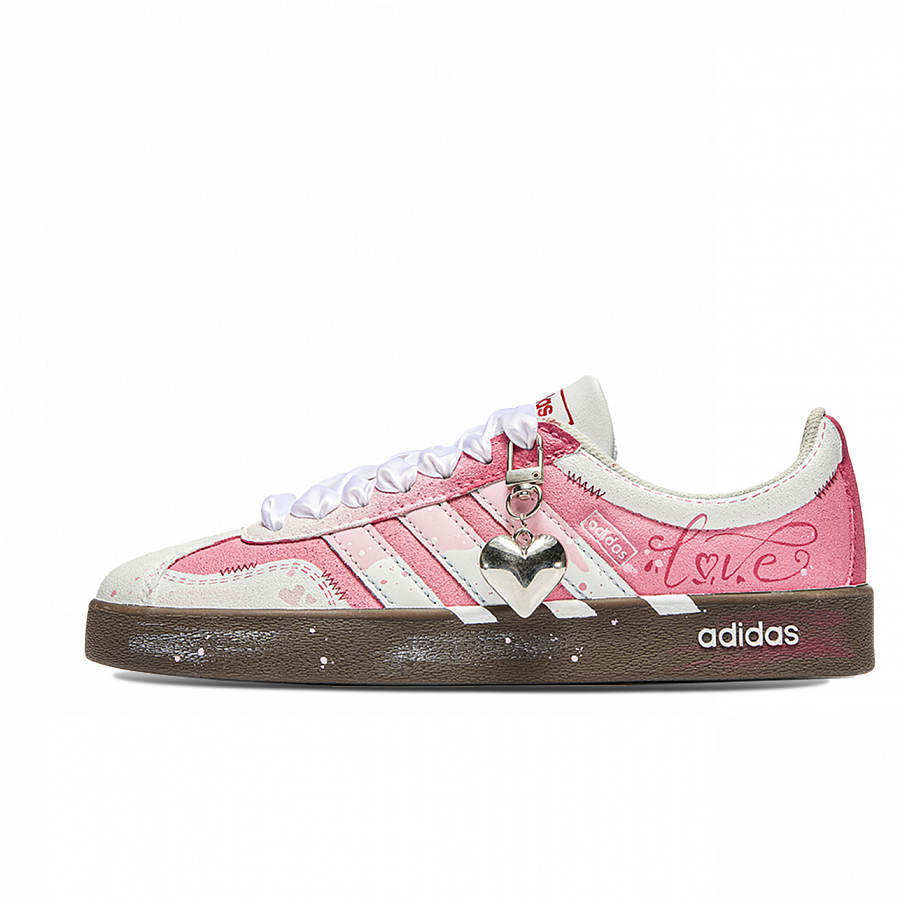 Adidas Neo VL Court Lifestyle Wu World, Box, Heart Shock Absorbers Low Top Skateboard Shoes Unisex Pink Brown купить в интернет-магазине Yoocart с быстрой доставкой по России.