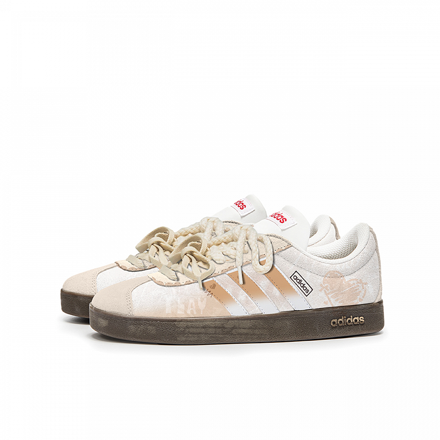 Adidas Neo VL Court 2.0 Da Vinci, Milk Coffee Anti Slip Wear Resistant Low Top Skateboard Shoes Unisex Yellow Brown купить в интернет-магазине Yoocart с быстрой доставкой по России.