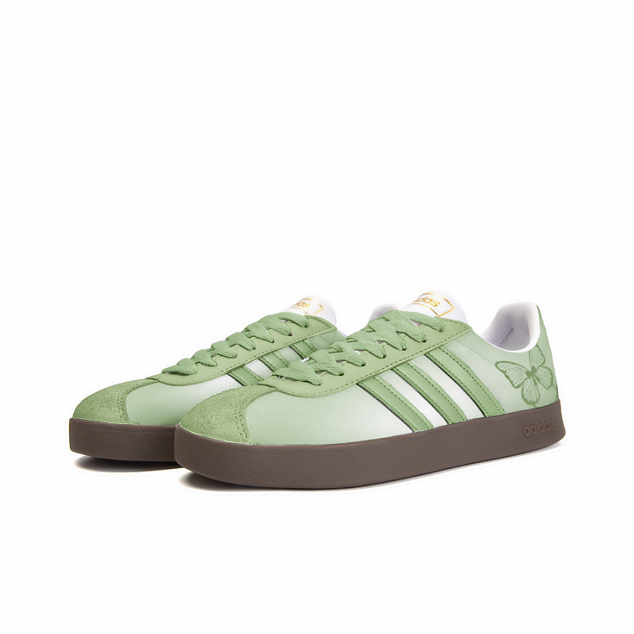 Adidas Neo VL Court 2.0 Anti-Slip Wear-Resistant Low-Top Skateboard Shoes Unisex White Green купить в интернет-магазине Yoocart с быстрой доставкой по России.