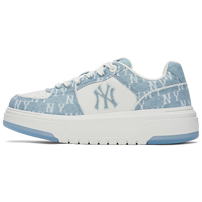 MLB New York Yankees Anti-Slip Wear-Resistant Low-Top Skateboard Shoes Unisex Blue