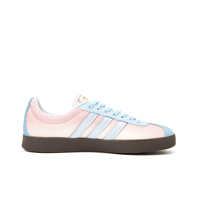 Adidas Neo VL Court 2.0 Anti-Slip Wear-Resistant Low-Top Skateboard Shoes Unisex Pink Blue