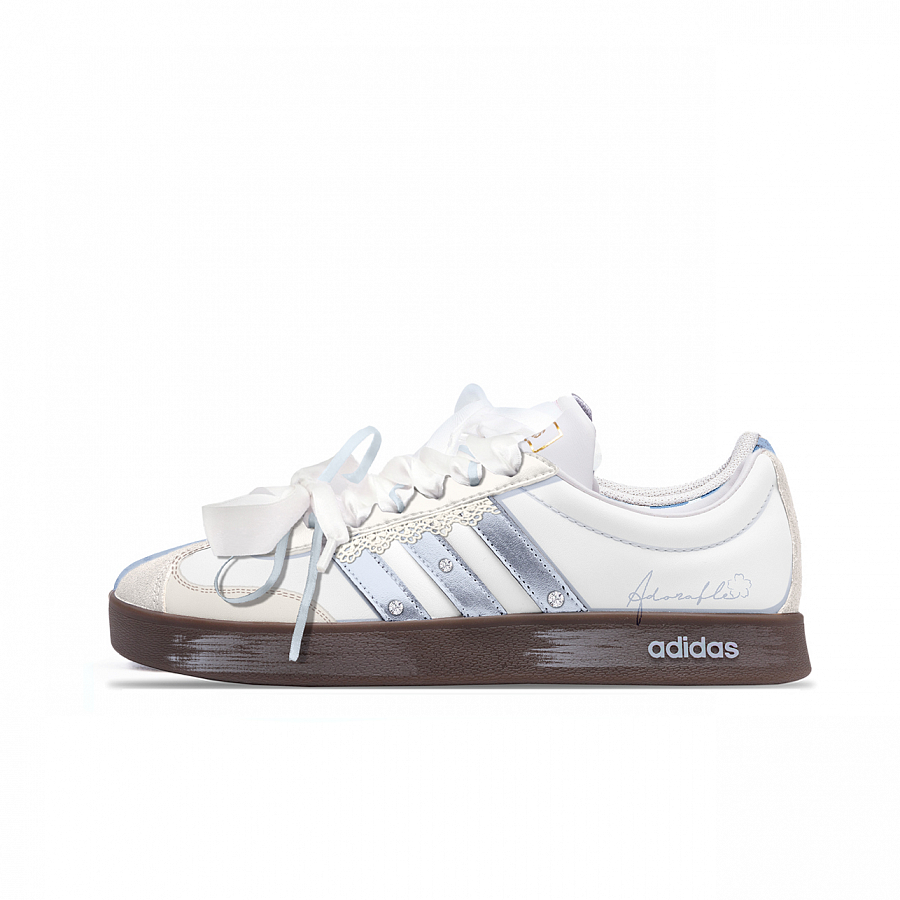 Adidas Neo VL Court 2.0 Blue Ocean Shock Absorbers Low Top Skateboard Shoes Unisex Gray Brown купить в интернет-магазине Yoocart с быстрой доставкой по России.