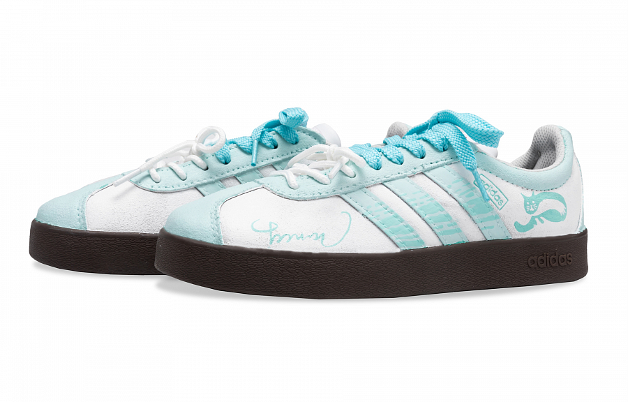 Adidas Neo VL Court Lifestyle Skateboard Shoes Women's Low Top White/Green купить в интернет-магазине Yoocart с быстрой доставкой по России.