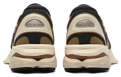 LI NING 1990 Slip Resistant, Abrasion Resistant, Lightweight Low Top Sports Casual Shoes Men's Black Brown