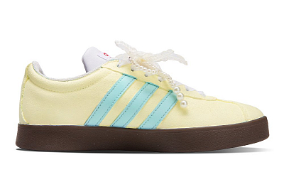 Adidas Neo VL Court 2.0 Low Top Skateboard Shoes Unisex Bright Yellow