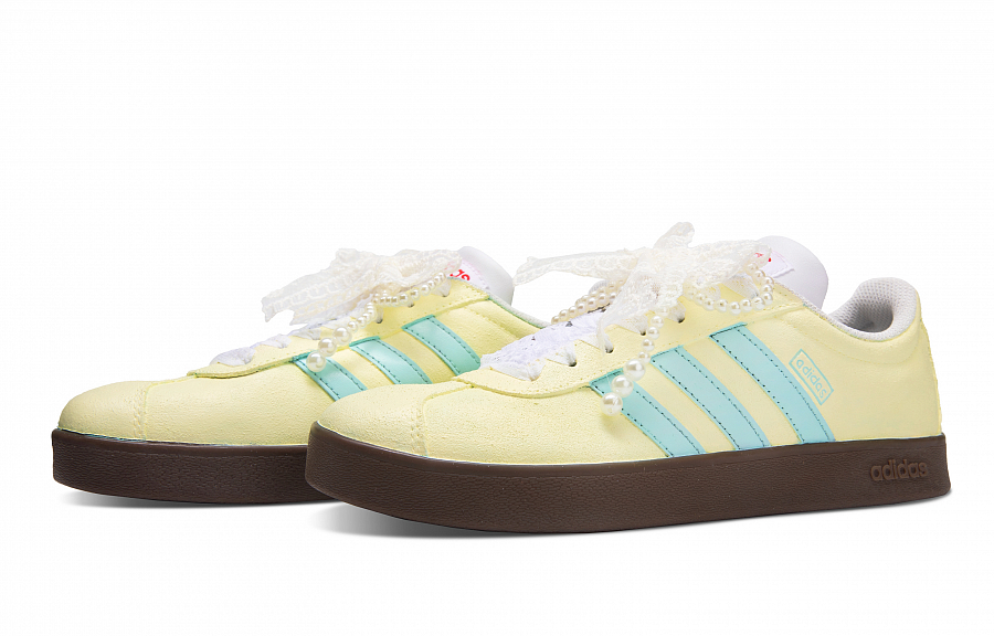 Adidas Neo VL Court 2.0 Low Top Skateboard Shoes Unisex Bright Yellow купить в интернет-магазине Yoocart с быстрой доставкой по России.