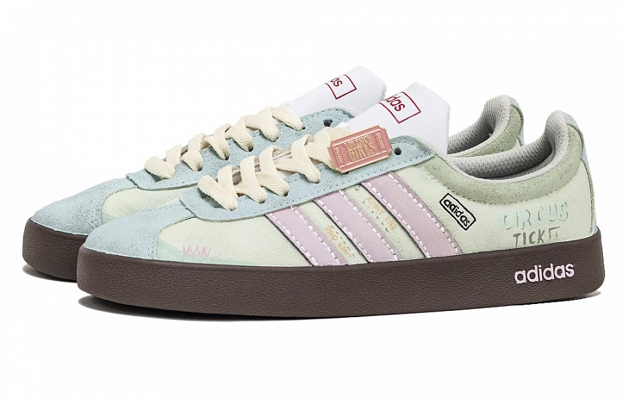 Adidas Neo VL Court Lifestyle Skateboard Shoes Unisex Low top Green/Blue/Pink купить в интернет-магазине Yoocart с быстрой доставкой по России.
