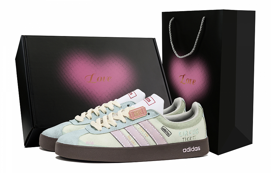 Adidas Neo VL Court Lifestyle Skateboard Shoes Unisex Low top Green/Blue/Pink купить в интернет-магазине Yoocart с быстрой доставкой по России.