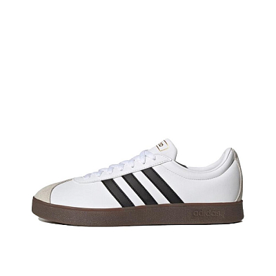 Adidas Neo VL Court 2.0 Slip Resistant Low Top Skateboard Shoes Unisex Silver