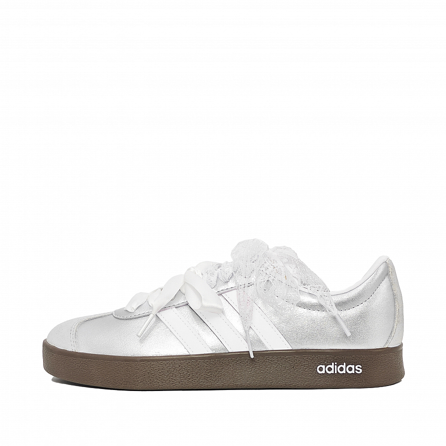 Adidas Neo VL Court 2.0 Slip Resistant Low Top Skateboard Shoes Unisex Silver купить в интернет-магазине Yoocart с быстрой доставкой по России.