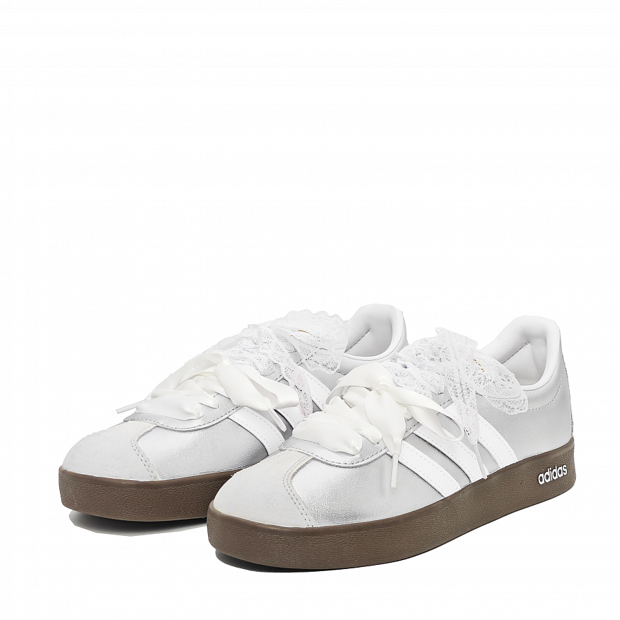 Adidas Neo VL Court 2.0 Slip Resistant Low Top Skateboard Shoes Unisex Silver купить в интернет-магазине Yoocart с быстрой доставкой по России.