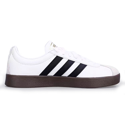 Adidas Neo VL Court 2.0 Low Top Skateboard Shoes Unisex White