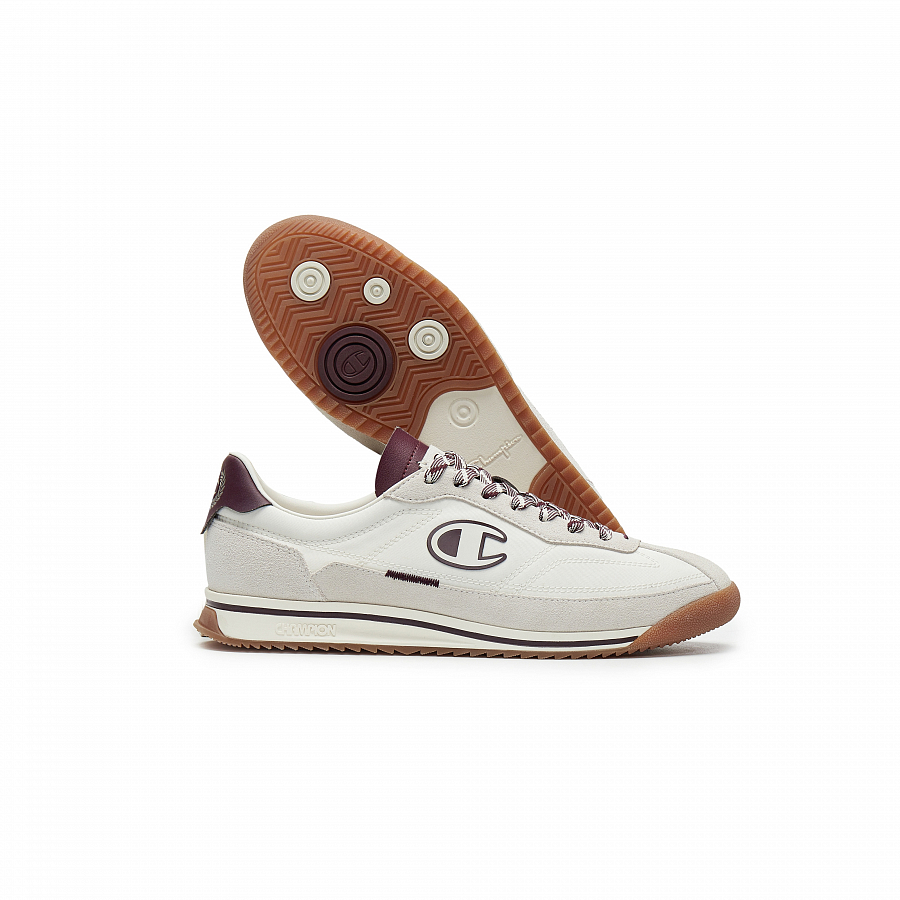 Champion Low Top Running Shoes Men's Milk White/Burgundy купить в интернет-магазине Yoocart с быстрой доставкой по России.