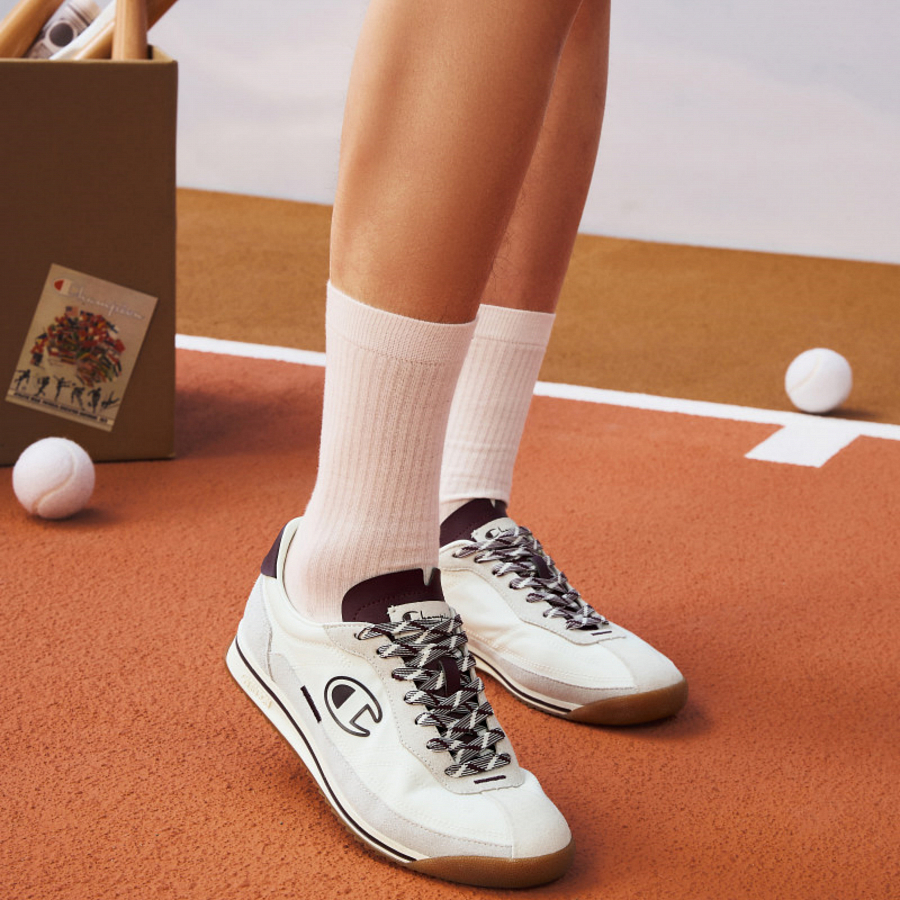 Champion Low Top Running Shoes Men's Milk White/Burgundy купить в интернет-магазине Yoocart с быстрой доставкой по России.