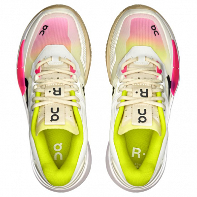 On THE ROGER Pro 2 Anti-Slip Wear-Resistant Low-Top Tennis Shoes Women's White Green