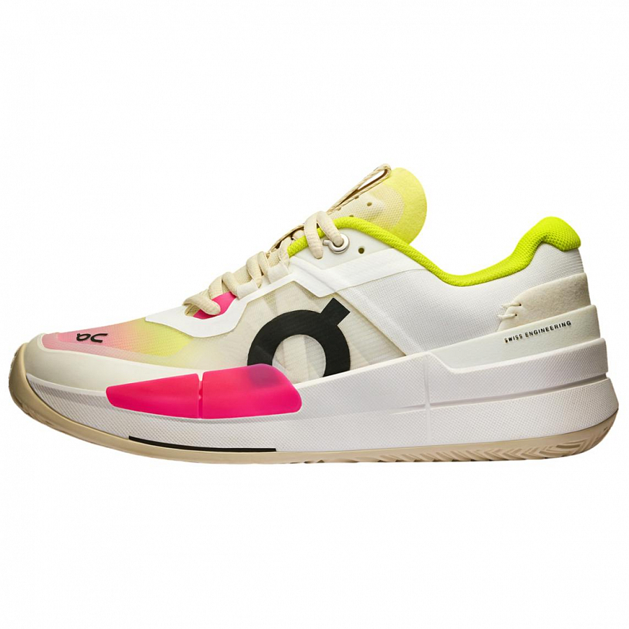 On THE ROGER Pro 2 Anti-Slip Wear-Resistant Low-Top Tennis Shoes Women's White Green