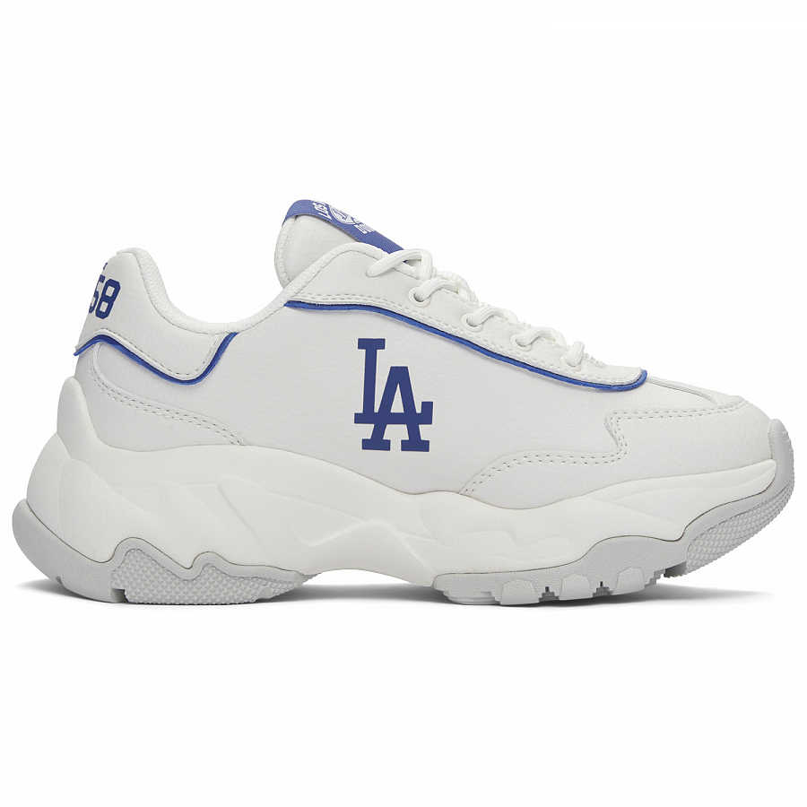 MLB Big Ball Chunky Anti Slip Wear Resistant Low Top Chunky Sneakers Unisex White Blue