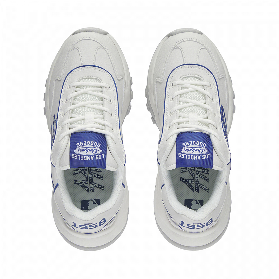 MLB Big Ball Chunky Anti Slip Wear Resistant Low Top Chunky Sneakers Unisex White Blue