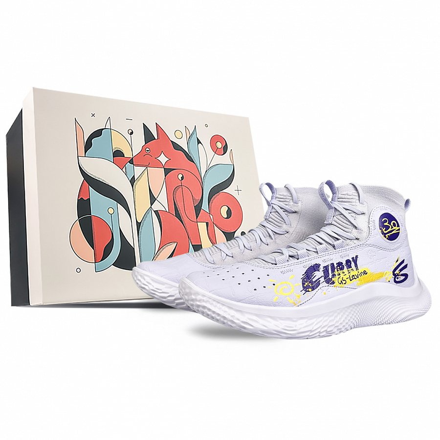 Under Armour Curry 4 Anti-Slip Wear-Resistant High-Top Basketball Shoes Unisex Light Purple купить в интернет-магазине Yoocart с быстрой доставкой по России.