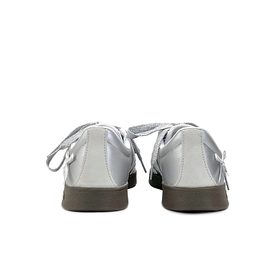 Adidas Neo VL Court 2.0 Abrasion Resistant Low Top Skateboard Shoes Women's Silver White