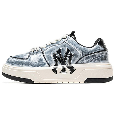 MLB Chunky Liner Dark Tide Rising Anti-Slip Wear-Resistant Low-Top Skateboard Shoes Unisex White