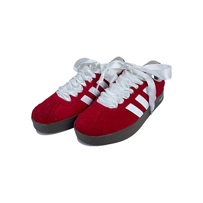 Adidas Neo VL Court Lifestyle Red White Rhyme Lightweight Anti Slip Low Top Skateboard Shoes Unisex Red White