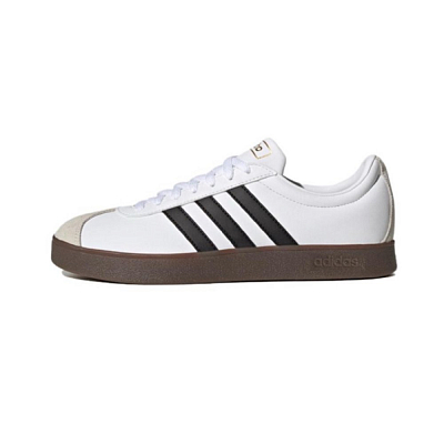 Adidas Neo VL Court 2.0 WAO Anti Slip Wear Resistant Low Top Skateboard Shoes Unisex Black Silver