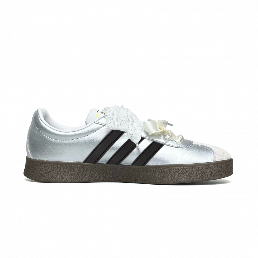 Adidas Neo VL Court 2.0 WAO Anti Slip Wear Resistant Low Top Skateboard Shoes Unisex Black Silver купить в интернет-магазине Yoocart с быстрой доставкой по России.