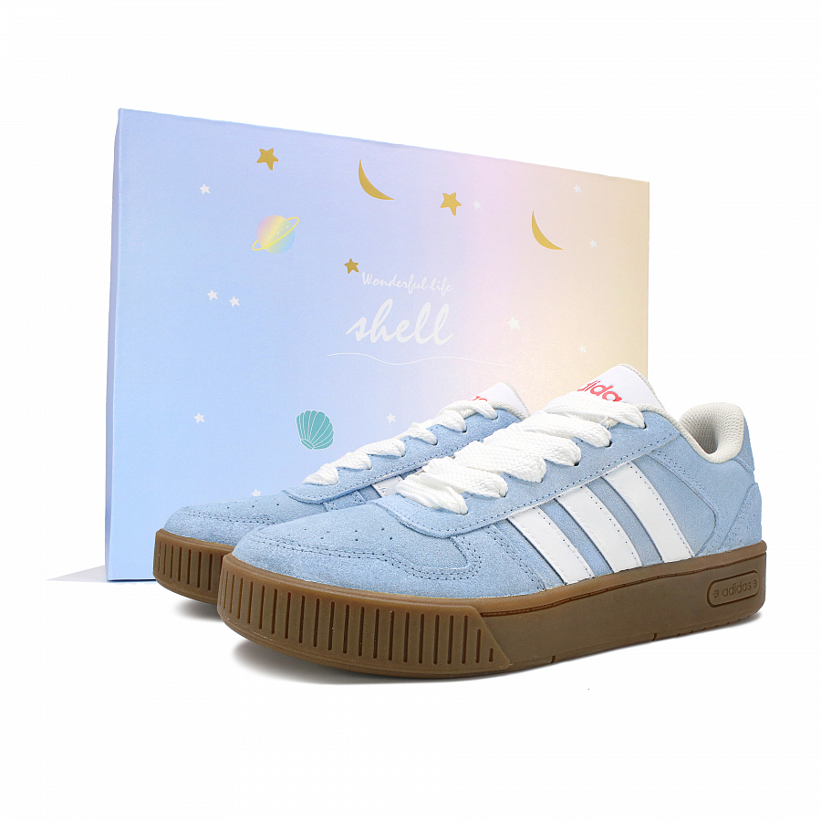 Adidas Neo D PAD Slip Resistant Low Top Skateboard Shoes Unisex Blue White купить в интернет-магазине Yoocart с быстрой доставкой по России.