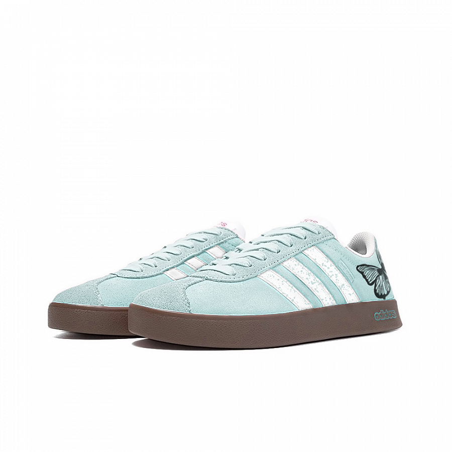 Adidas Neo VL Court Lifestyle Anti Slip Wear Resistant Low Top Skateboard Shoes Unisex White Green купить в интернет-магазине Yoocart с быстрой доставкой по России.