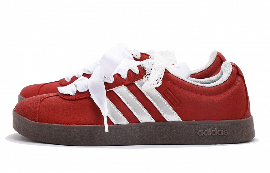 Adidas Neo VL Court Lifestyle Coverage Slip Resistant And Abrasion Resistant Low Top Skateboard Shoes Unisex Red купить в интернет-магазине Yoocart с быстрой доставкой по России.