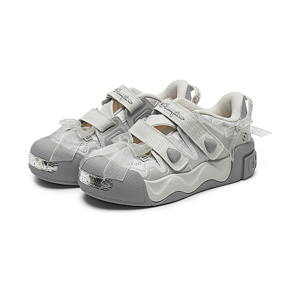 Champion Essentials AutoSkate Mary Jane Casual Shoes Women's Ethereal Gray/Silver White