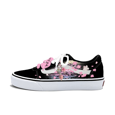 Vans Ward Abrasion Resistant Low Top Skateboard Shoes Unisex Pink